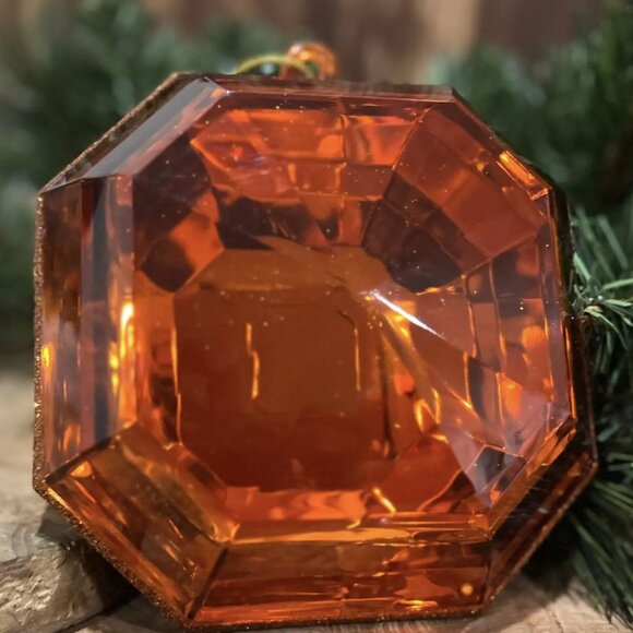 6" Square Gem, Square Cut Ornament, Gem Ornament, Jewel Ornament, Bling Ornament - Picture 6 of 12